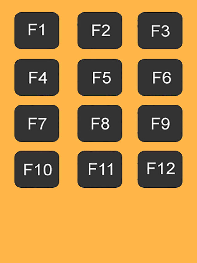 Uses of Function keys F1 to F12  on computer keyboard